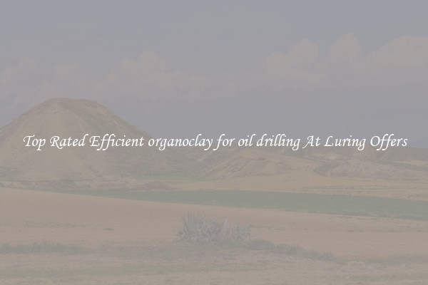 Top Rated Efficient organoclay for oil drilling At Luring Offers