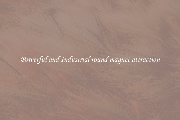 Powerful and Industrial round magnet attraction