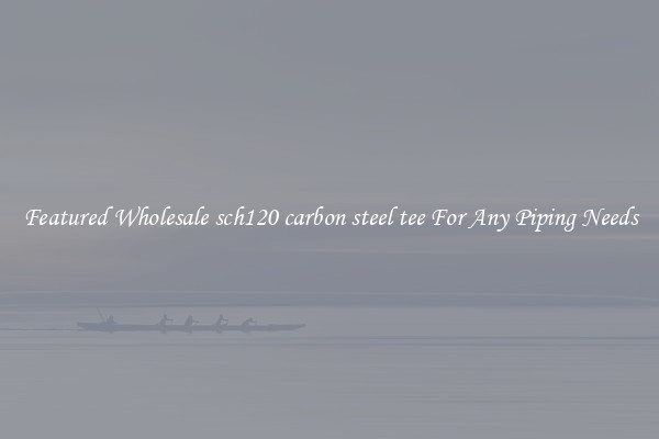 Featured Wholesale sch120 carbon steel tee For Any Piping Needs