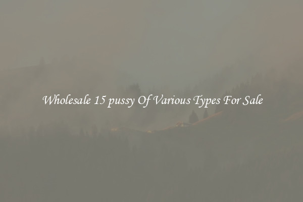 Wholesale 15 pussy Of Various Types For Sale
