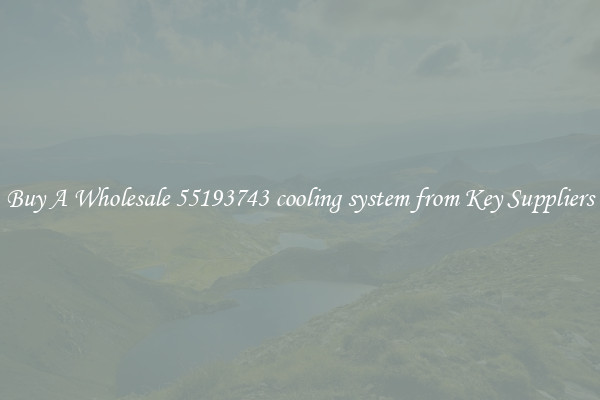Buy A Wholesale 55193743 cooling system from Key Suppliers