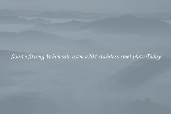 Source Strong Wholesale astm a204 stainless steel plate Today